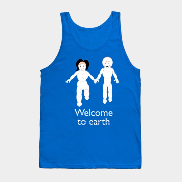 Welcome To Earth V4 Tank Top by walil designer